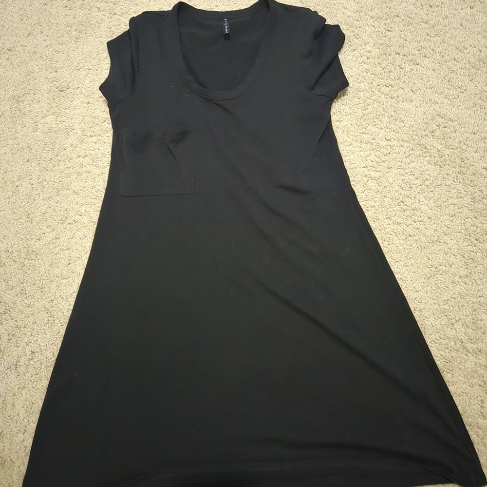 EUC black A line soft jersey dress